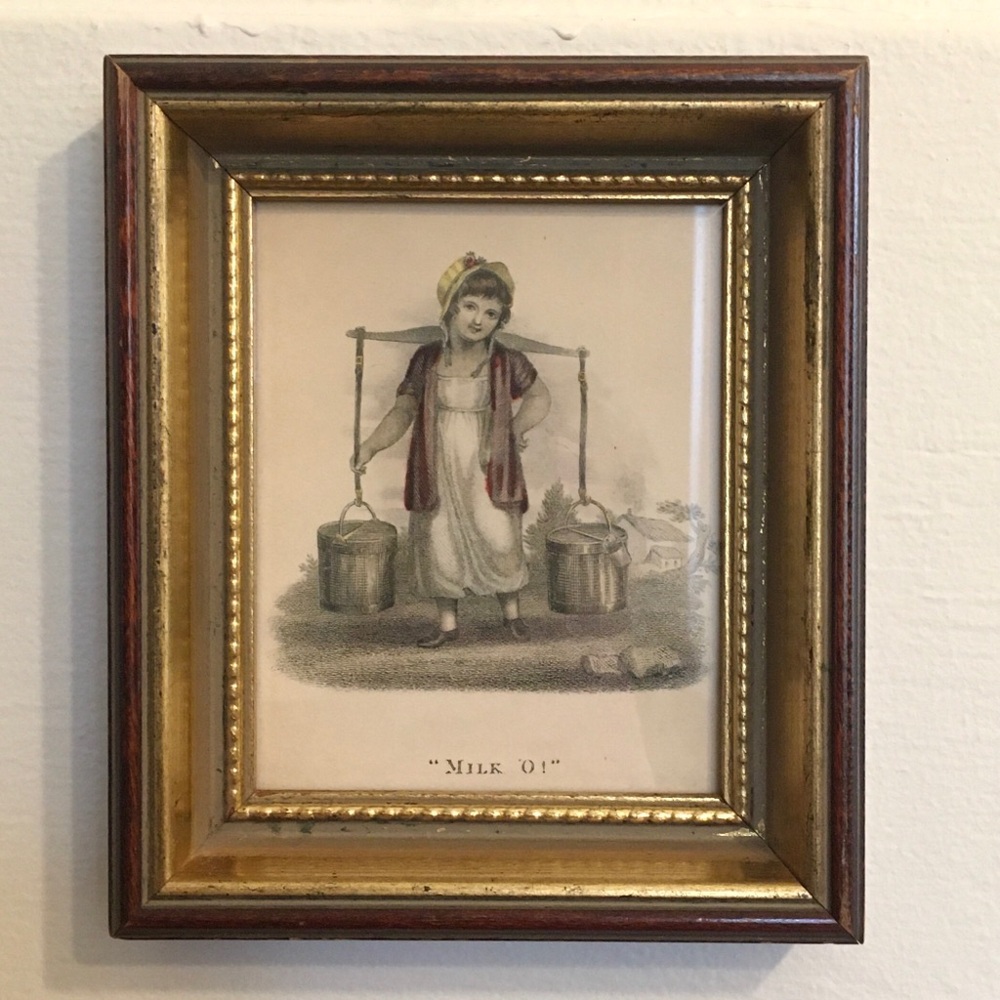 Reproduction of an Etching of a Milkmaid.